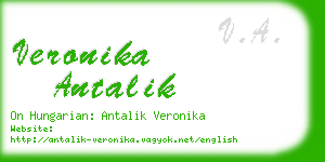 veronika antalik business card